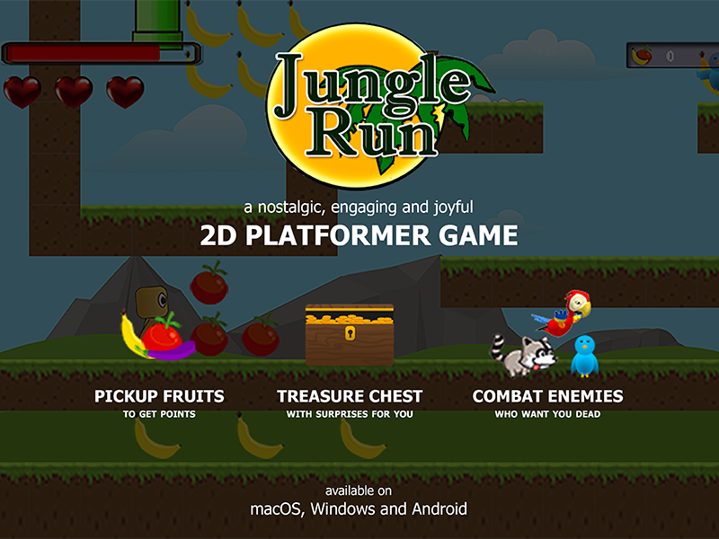 Jungle Run: 2D Platformer Game